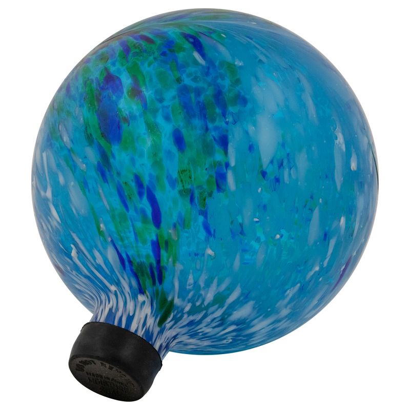 Northlight Swirls Outdoor Garden Gazing Ball - 10" - Blue and Green, 5 of 7