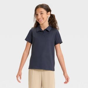 Girls' Uniform Polo T-Shirt - All In Motion™ - 1 of 3