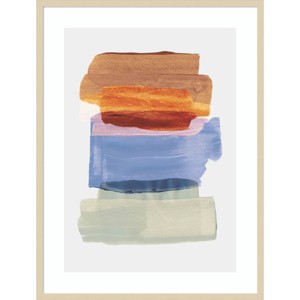Amanti Art Abstract Brush Strokes 49 by Mareike Bohmer Wood Framed Wall Art Print - 1 of 4