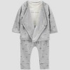 Carter's Just One You® Baby Boys' 3pc Top & Bottom Set - Gray - image 2 of 4