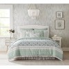 Racxily 9-Piece Cotton Comforter Set, Shabby Chic Design with Lace Taping - 2 of 4
