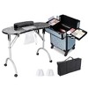 Byootique Manicure Table Nail Desk & Rolling Makeup Train Case Kit - 3 of 4