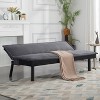 CAVINAS 64.6" Futon Couch - Convertible Sofa Bed with Comfortable Upholstery & Sturdy Frame, Space-Saving Furniture for Living Room, Bedroom - 3 of 4