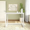 Plank+Beam Solid Wood Writing Desk, Simple Desk for Bedroom, Home Office Study Desk, 39.5" - 2 of 4