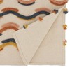 Saro Lifestyle Table Runner With Fringe Lace Appliqué Design, Multi, 16" x 72" - 2 of 3