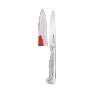 Sabatier Stainless Steel Edgekeeper 4.5" Utility Knife with Sleeve