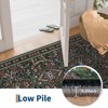 Washable Area Rug, Boho Floral Soft Rugs for Living Room, Non Slip Low Pile Carpet for Bedroom, Dining Room, Nursery, Hallway - 4 of 4
