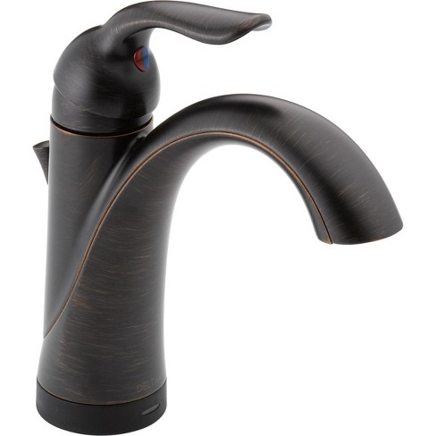 Delta Faucet 538t Dst Lahara Single Hole Bathroom Faucet With On