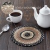 Sawyer Mill Charcoal Creme Jute Trivet 8 - 2 of 3