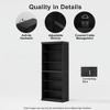 PexFix 36"x31"x16" Doorless Wood Bookshelf Storage Cabinet Bookcase&Office Cabinet for Kitchen Bedroom Entryway Living Room Dinning Room Black - 4 of 4