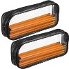 Fmeida 4 Pieces Clear PVC Bags Big Capacity Zipper Pencil Pouch Case - 4 of 4