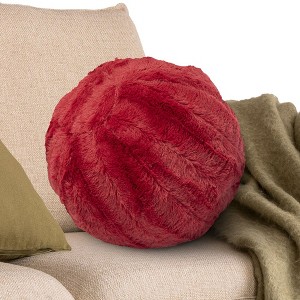 Cheer Collection 10" Plush Ball Throw Pillow with Removable Washable Cover - 1 of 4