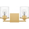 Quoizel Lighting Abner 2 - Light Vanity in  Aged Brass - 2 of 4