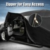 Unique Bargains Waterproof for Dodge Durango 2011-2023 Full Car Cover with Zipper Black - 2 of 4