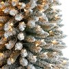 Nearly Natural 11-ft Flocked Pencil Artificial Christmas Tree with 850 Clear Lights and 1435 Bendable Branches - 4 of 4
