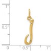 Black Bow Jewelry 14k Yellow Gold, Claire Collection Mini Lower Case Initial J Charm - 4 of 4