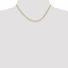 Black Bow Jewelry 2.2mm 10k Yellow Gold Flat Beveled Curb Chain Necklace - 2 of 4