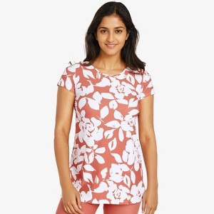 Calypsa Women's Plus Size Longer Length UPF 50+ Anna Swim Tunic - 1 of 3
