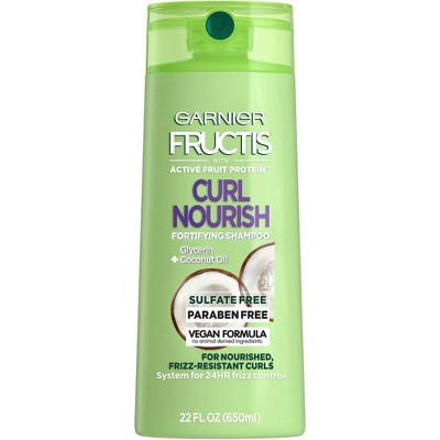 Garnier Fructis Curl Nourish Sulfate-Free Shampoo Infused with Coconut Oil & Glycerin -  22 fl oz