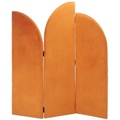 Celestino Tri-Fold Screen - Orange - Safavieh