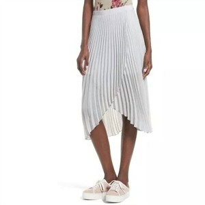 Women's High Low Tulip Hem Pleated Flowy Midi Skirt - Leith - 1 of 1