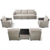 Outdoor Sectional Sofa Patio Furniture Sets with Thickened Cushions - 3 of 4