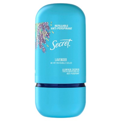 Secret Refillable Invisible Solid Antiperspirant & Deodorant Lavender scent - 2oz
