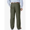 KingSize Men's Big & Tall Relaxed Fit Wrinkle-Free Expandable Waist Pleated Pants - 2 of 4