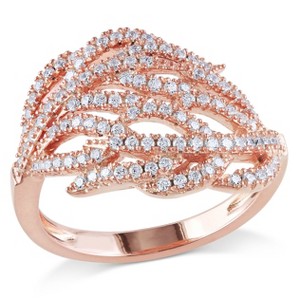 EVERLY JEWELRY | Rose Plated Sterling Silver 1 CT TGW Cubic Zirconia Fashion Ring - 1 of 4