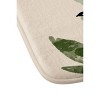 Aleeya Jones Leaves Memory Foam Bath Rug Green/Black - Deny Designs - 3 of 3
