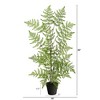 Nearly Natural 2.5-ft Ruffle Fern Artificial Tree - 2 of 4