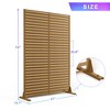 Dovelina Metal Outdoor Privacy Screen Freestanding Patio Decorative Screen (Set of 2) - 3 of 4