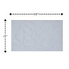 Knightsbridge Tuft Twisted 220 GSF Non Skid Back Bath Rug 20 x 30 - White - 2 of 4