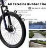NAYSAYE Bicycles 26 Inch Mountain Bike 21 Speeds Full Suspension Carbon Steel Frame for Trails, Black, 67"*27"*39" - 4 of 4