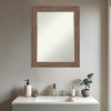 Amanti Art Pia Medium Brown Petite Bevel Bathroom Wall Mirror 28.75 x 22.75 in. - 4 of 4