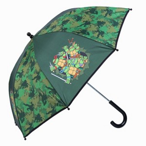 Nickelodeon Teenage Mutant Ninja Turtles Stick Umbrella for Kids - Green - 1 of 3