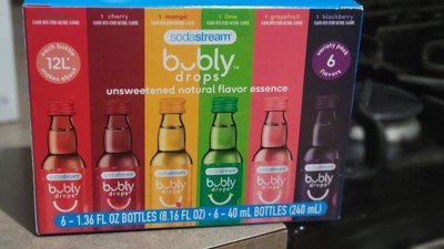 Sodastream Bubly Drops - Variety Pack - 6pk/1.36 Fl Oz : Target