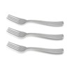 Smarty Had A Party Shiny Metallic Silver Plastic Forks (600 Forks) - image 2 of 2