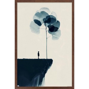 Trends International Andreas Magnusson - The Edge Of The Cliff Framed Wall Poster Prints - 1 of 4