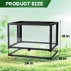 Reptile Glass Tank,Reptile Glass Terrarium with Top Screen Ventilation,Toughened Glass Reptile Tank, Double Hinge Door & Anti Escape for Lizard Snake - 2 of 4
