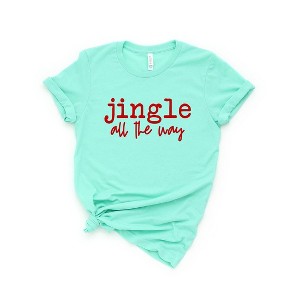 Simply Sage Market Women's Jingle All The Way Puff Print Short Sleeve Graphic Tee - 1 of 4