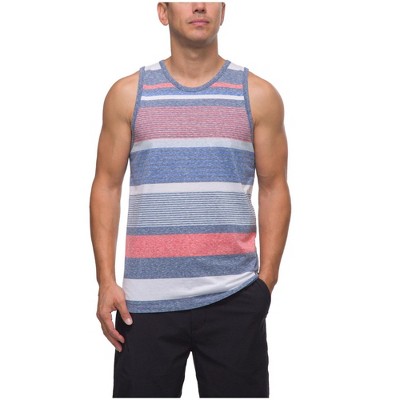 Reef Mens Sparks Heather Stripe Tank Top
