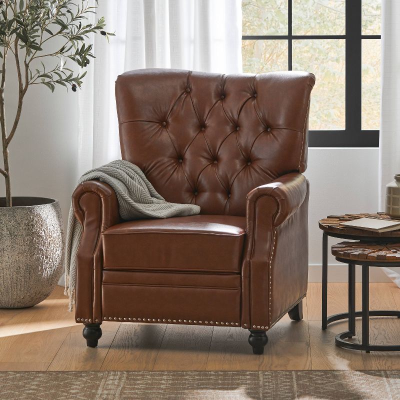 Callade Contemporary Tufted Recliner - Christopher Knight Home, 3 of 11