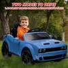 Ride On Car for Kids, 12V Dodge Challenger Car, Battery Powered Electric Vehicle, Toddler Ride On Toy with Remote Control, Music, LED Lights - 3 of 4