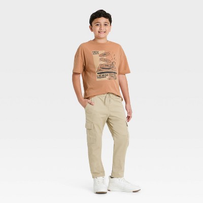 Cat & Jack Boys' Short Sleeve Oversized Graphic T-Shirt - Cat & Jack™ Coral Red M — фото 3