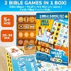 QUOKKA 2X Set Bible Games for Kids 4-6 - Board Bingo Game - Christian Trivia for Family - Noah Ark Toy - Cooperative Card Games for Toddlers Ages 4-8 - 2 of 4