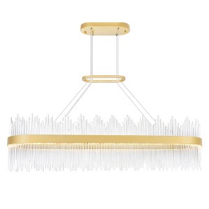 CWI Lighting,Genevieve LED Chandelier With Medallion Gold Finish - 1 of 4