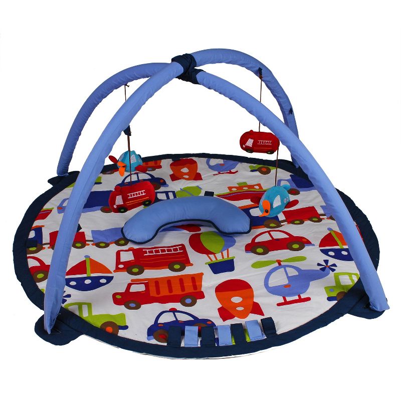 Bacati - Baby Activity Gyms & Playmats (Transportation Blue/Multi), 1 of 7