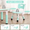 Kids Table and 4 Chairs Set, Adjustable Toddler Multi-Activity Table with Graffiti Desktop Non-Slip Legs for Ages 2-10, Children Activity - 3 of 4