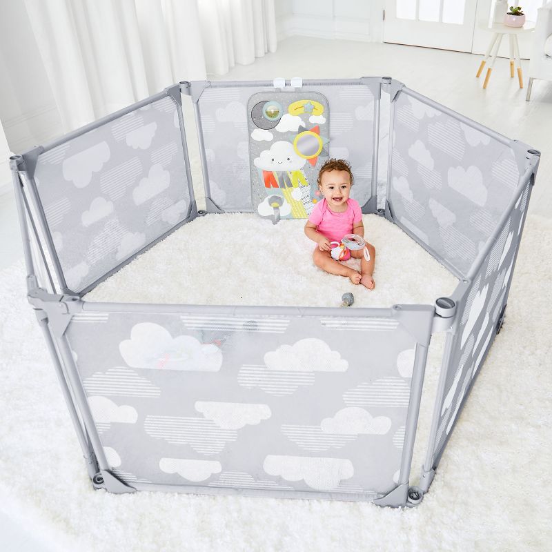 Skip Hop Play Enclosure Expandable Baby Playpen - Gray, 5 of 12